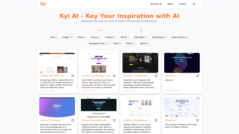 Kyi AI: List of the new AI Tools in 2024