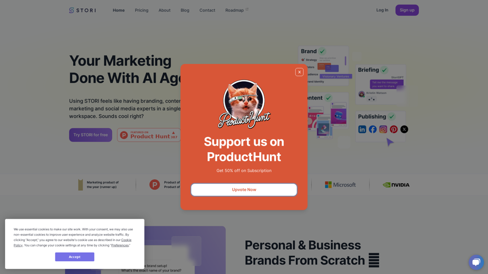 STORI 2.0 - Automated personal and business branding for entrepreneurs