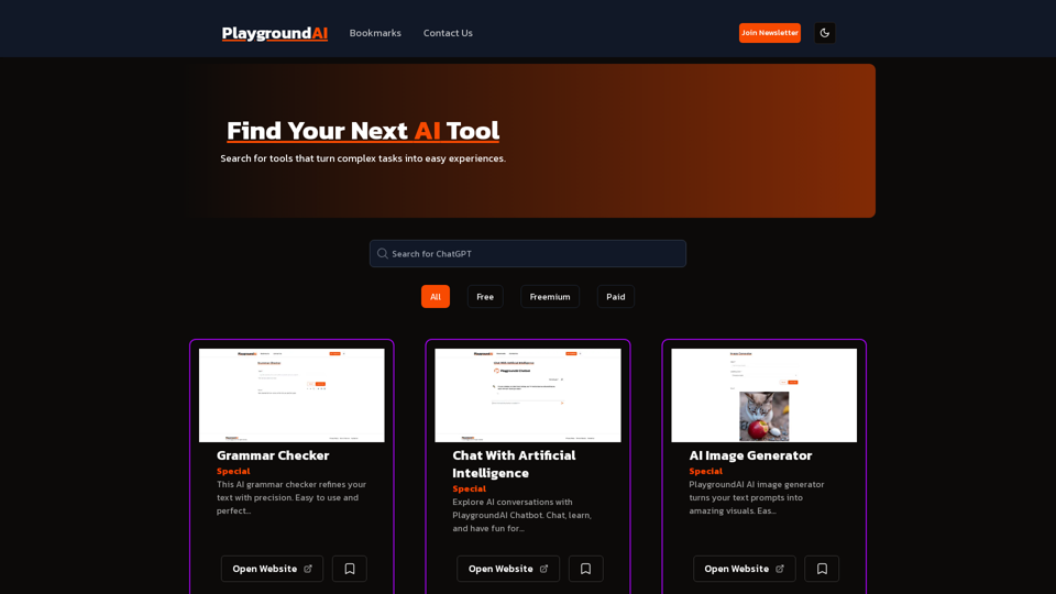 Playground AI - Find The Best AI Tools On The Web