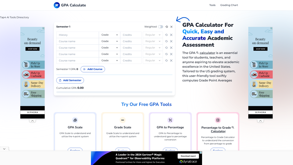 GPA Calculator For Quick, Easy and Accurate Academic Assessment